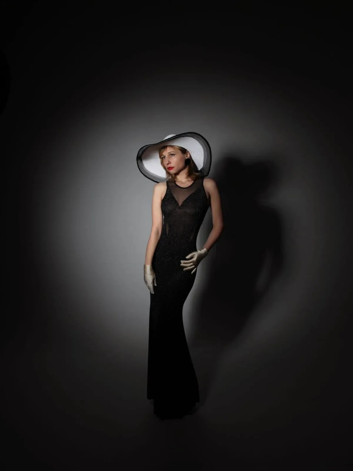 Noir Silk Maxi Dress